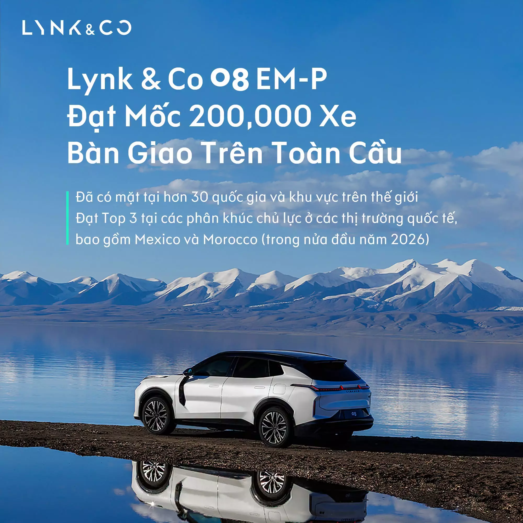 Lynk & Co 08 cán mốc 200.000 xe bàn giao trên toàn cầu: Khẳng định vị thế SUV hybrid hạng sang
